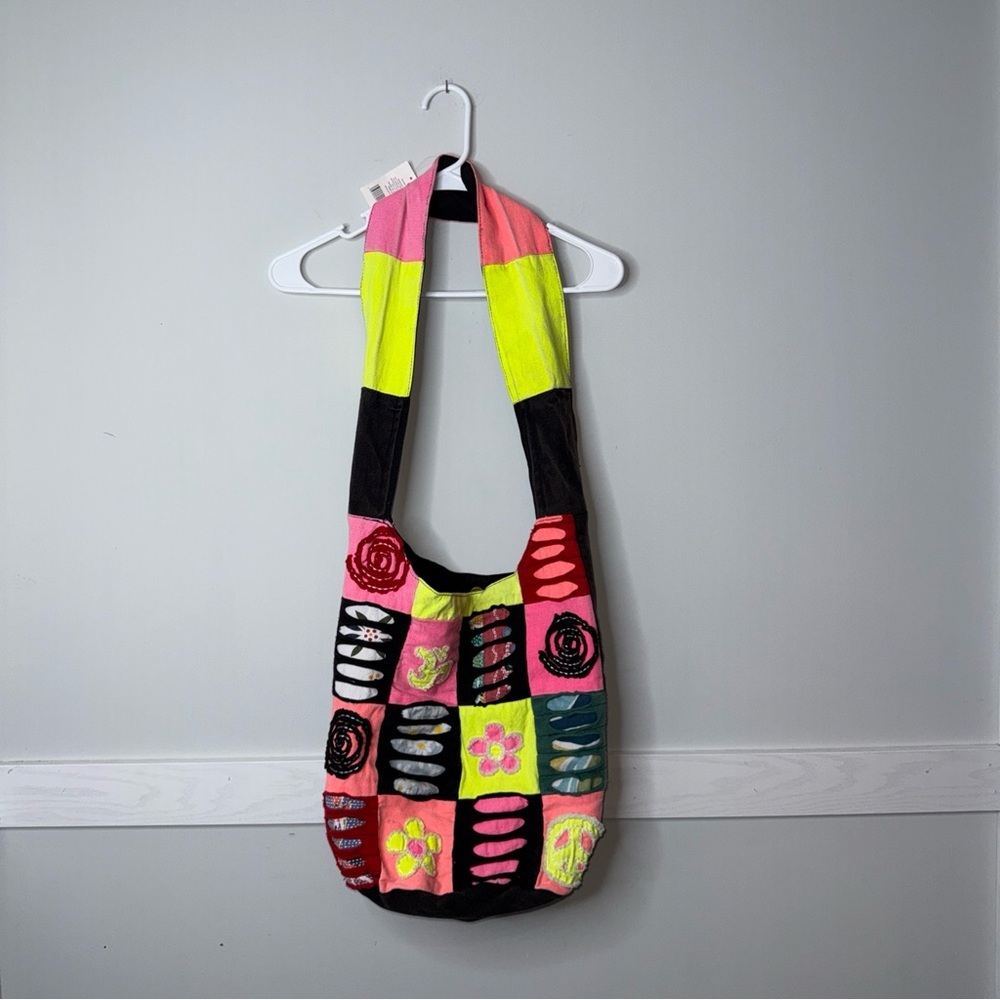 Floral Patchwork Shoulder Bag